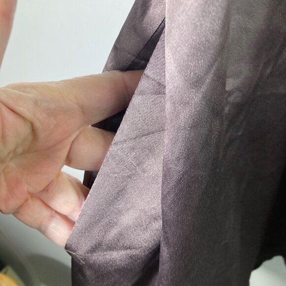 Womens Victorias Secret Angels Wrap Robe Satiny Feel Brown M/L Pockets Polyester - Picture 7 of 11